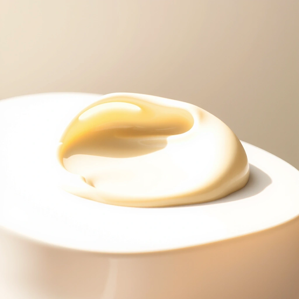 Tekstur krim pelembab yang halus